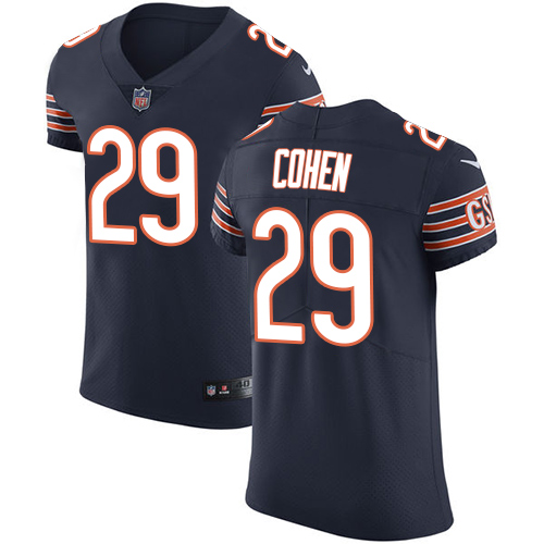 Nike Bears #29 Tarik Cohen Navy Blue Team Color Men's Stitched NFL Vapor Untouchable Elite Jersey